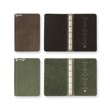 In Stock Plotter Limited Edition M5/M6/A6 Notebook Black/Navy/Brown/Green Horse Hair Collection Vegetable-Tanned Leather Binder
