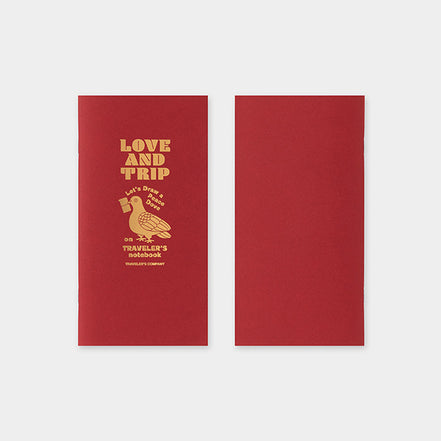 In Stock 2025 Love & Trip Limited Edition TN Red Leather Notebook & Refill