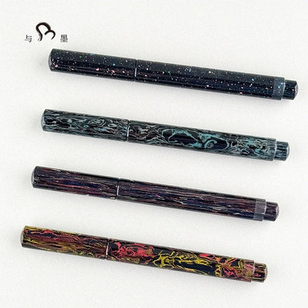 Eboya 鏡花 KYOUKA S Limited Edition Hanabi / Ink Wash / Jiangfeng / Pomegranate Ebonite 14K Gold Fountain Pen