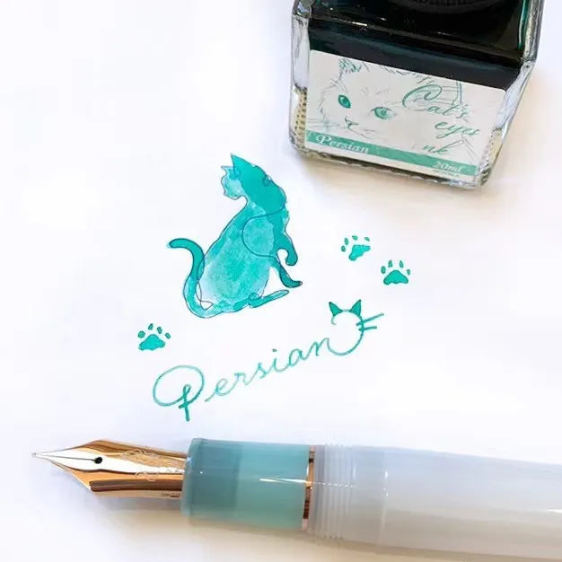 In Stock Japan Kinokuniya Limited Cat's Eye Ink Collection - Persian Cat & American Shorthair (by Sailor)