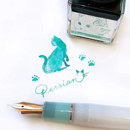 In Stock Japan Kinokuniya Limited Cat's Eye Ink Collection - Persian Cat & American Shorthair (by Sailor)