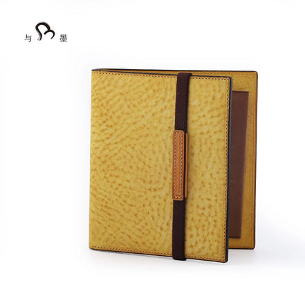 In Stock Shinari Limited Edition Yellow M5 Bi-Fold Leather Notebook Ring Size 13mm