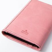 Ashford & Nagasawa Collaborative Limited Edition - Himeji Soft Cowhide Tri-Fold Planner | Brown/Pink, M5 Size