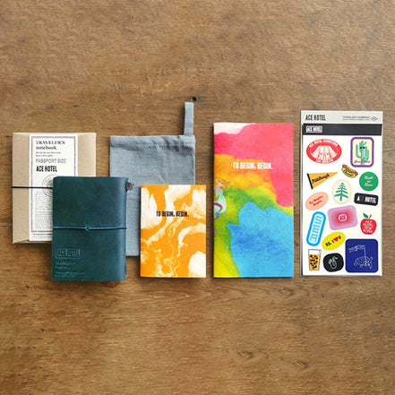 现货京都ACE HOTEL限定款TN联名真皮本套替芯配件TRAVELER'S notebook