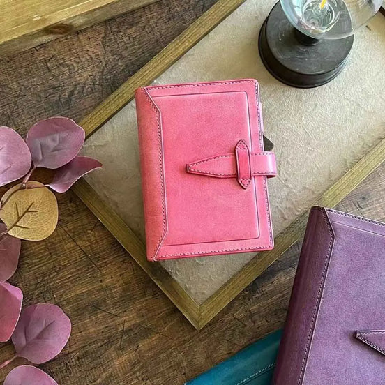 In Stock 2024 Davinci 10th Anniversary Limited M6 Pink Japanese Cowhide Notebook