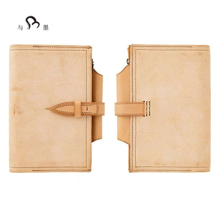 KNOX Limited A6 Bi-Fold Snap Button Planner, Nude, 16mm Ring