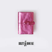 【In Stock】Exclusive Brit House for Itoya Notebook Fair 2024, M5 Barbie Pink Planner, Raw Pakistani Hide Leather