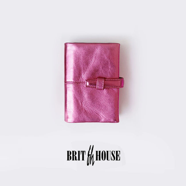 【In Stock】Exclusive Brit House for Itoya Notebook Fair 2024, M5 Barbie Pink Planner, Raw Pakistani Hide Leather