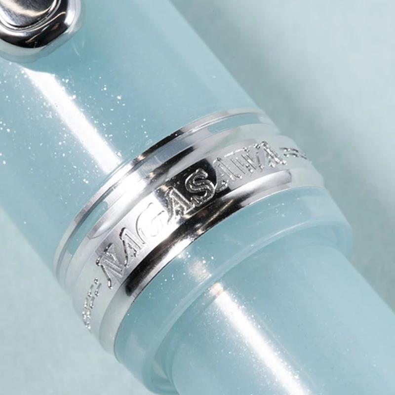 NAGASAWA Exclusive Kobe Special Series Vol.1 - Refreshing Soda 14K Gold Platinum Fountain Pen with Weather Vane Rooster Engraving