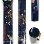 NAGASAWA 140th Anniversary Limited Edition, Kobe Fireworks, 18K Gold Pilot Fountain Pen with Weather Vane Rooster Engraving