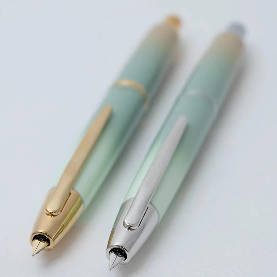 NAGASAWA Limited Edition: Higashi-Kawasaki Harbor Mint Green 18K Gold Retractable Fountain Pen