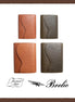 Brelio x NAGASAWA Limited Collaboration - M5/M6 Genuine Calf Leather Planner, Honey Brown/Olive Green