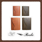 Brelio x NAGASAWA Limited Collaboration - M5/M6 Genuine Calf Leather Planner, Honey Brown/Olive Green