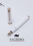 NAGASAWA Exclusive My Fountain Pen S2 ODYSSEY Snow White 14K Gold Sailor Pen, Weather Vane Engraved