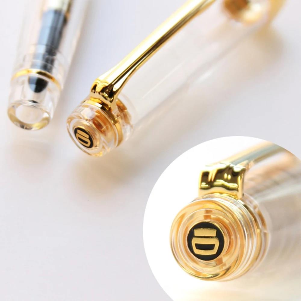 Nagasawa Clear Demonstrator, Gold Weather Vane, Flat Top, Large Size 21K Sailor Fountain Pen