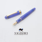 Nagasawa Exclusive Rokko Hydrangea, 14K Gold Platinum Fountain Pen with Weather Vane Engraving