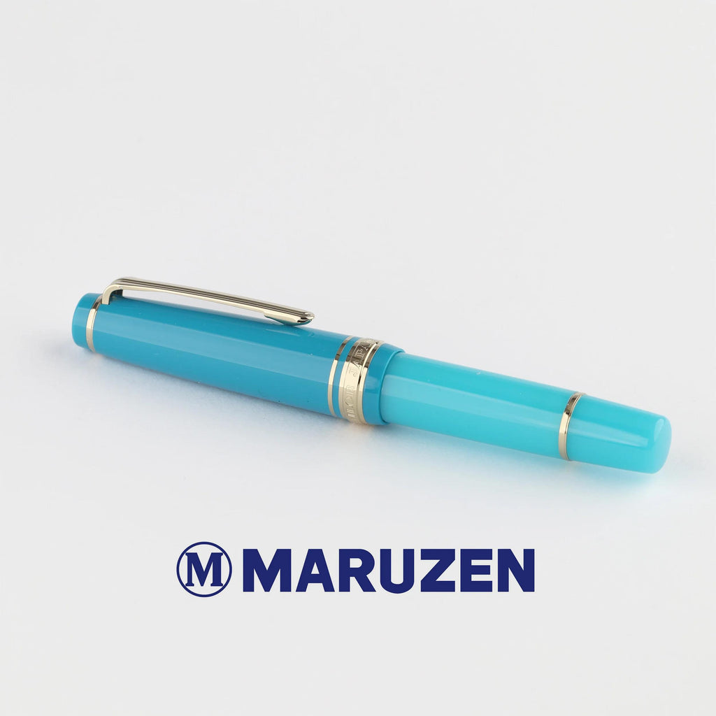 Maruzen Exclusive Maru & Uchiyelin 14K Gold Sailor Short Fountain Pen