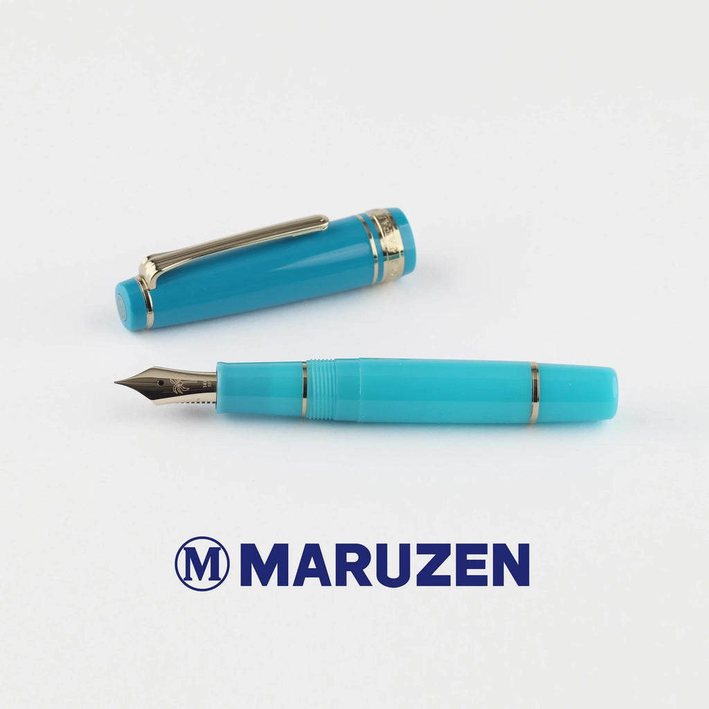 Maruzen Exclusive Maru & Uchiyelin 14K Gold Sailor Short Fountain Pen
