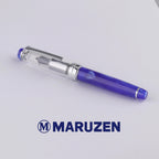 Maruzen Exclusive Blue Marble Medium Low Center of Gravity 14K Gold Sailor Fountain Pen