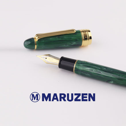 Maruzen Exclusive Green Pen King Sailor 21K Gold Fountain Pen