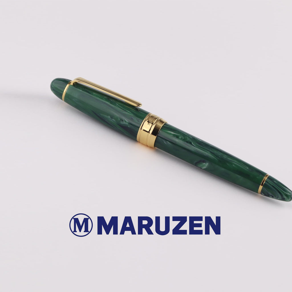 Maruzen Exclusive Green Pen King Sailor 21K Gold Fountain Pen