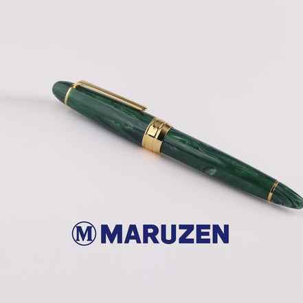 Maruzen Exclusive Green Pen King Sailor 21K Gold Fountain Pen