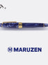 Maruzen Exclusive Blue Pattern Pen King Sailor 21K Gold Oversized Fountain Pen
