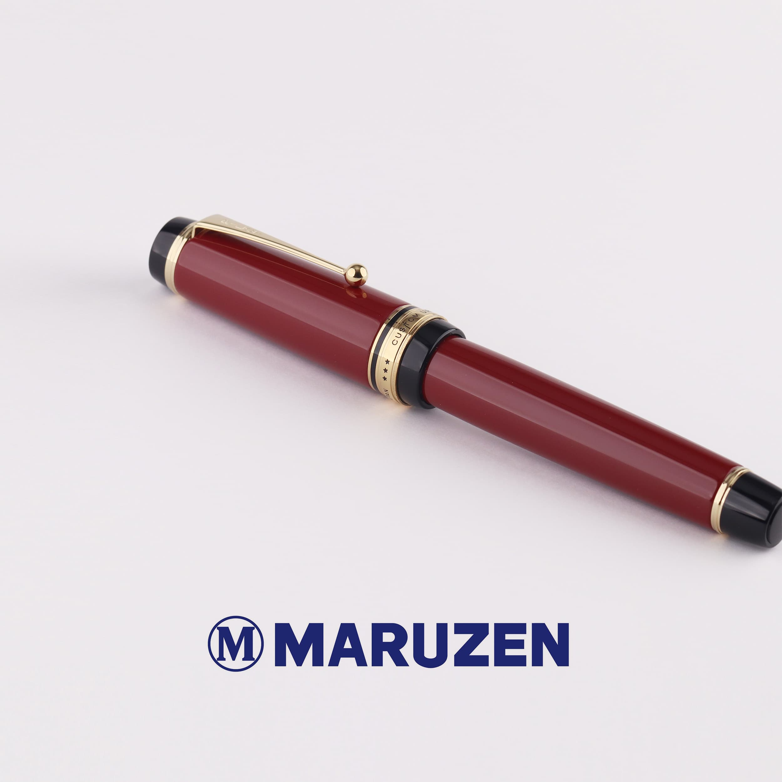 Maruzen Exclusive Akane Vermilion Pilot URUSHI No.30 18K Gold Fountain Pen