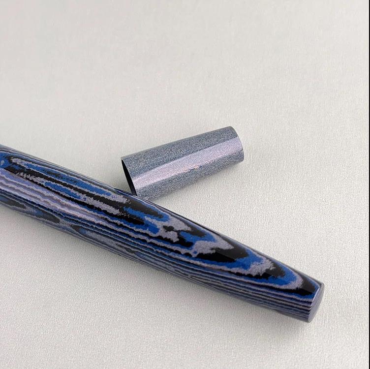 Eboya 14K Gold Fountain Pen, Limited-Edition Chōsō Color, Ebonite Body, Wooden Whistle Series