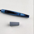 Eboya 14K Gold Fountain Pen, Wooden Whistle Series, Limited-Edition Blue Block, Ebonite Body