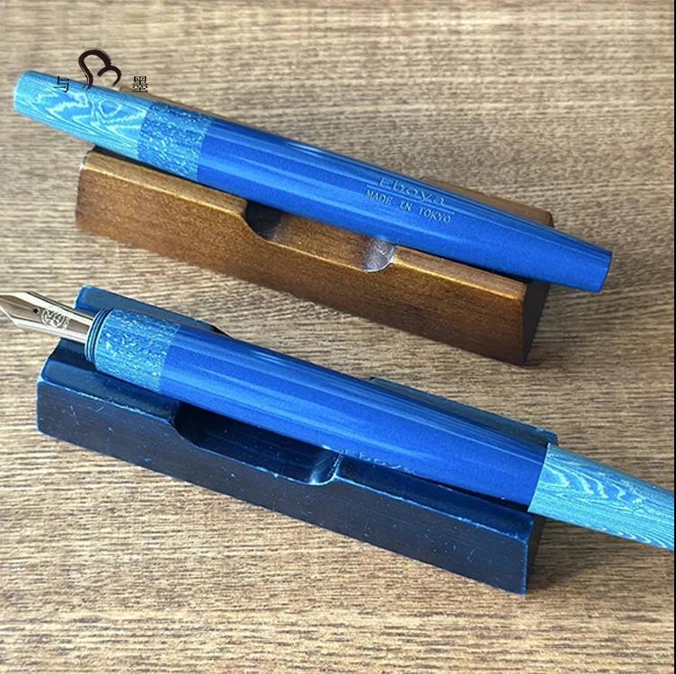 Eboya Shoumokuya 2025 Maruzen Pen Show Exclusive Flute-shaped "Summer Memories" Hard Rubber 14K Gold Fountain Pen
