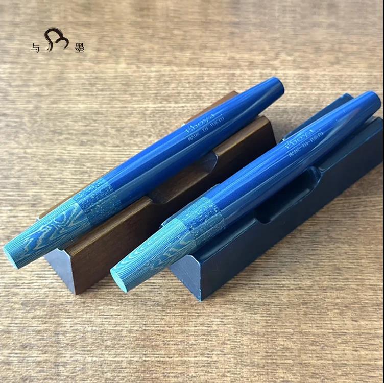 Eboya Shoumokuya 2025 Maruzen Pen Show Exclusive Flute-shaped "Summer Memories" Hard Rubber 14K Gold Fountain Pen