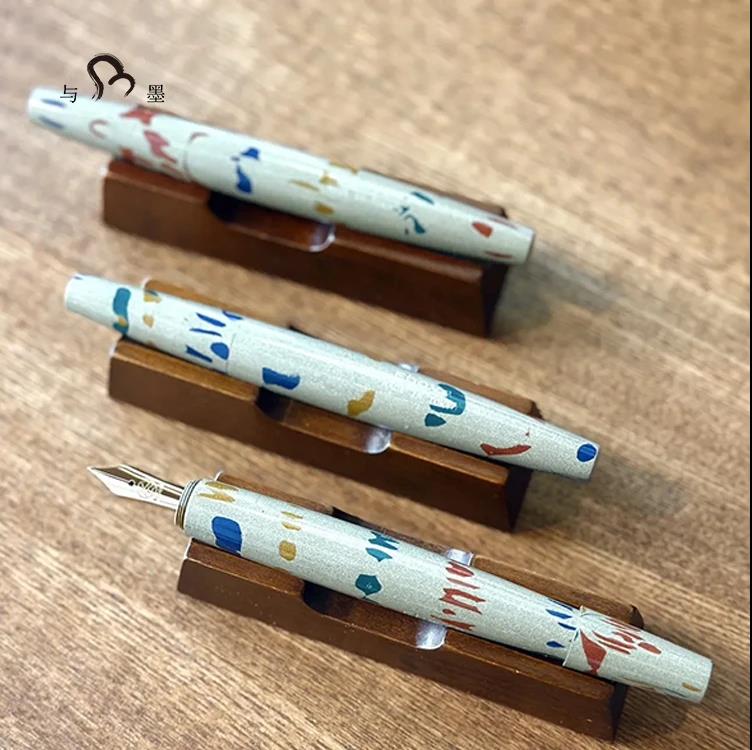 Eboya 2025 Maruzen Pen Show Limited Edition 木笛 KOBUE Retro Ebonite 14K Gold Fountain Pen