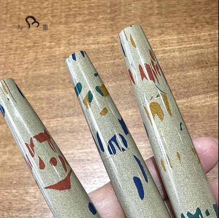 Eboya Shoumokuya 2025 Maruzen Pen Show Exclusive Flute-shaped Retro Hard Rubber 14K Gold Fountain Pen