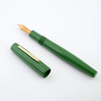 Eboya Shoumokuya Jujube M-Shape Limited Edition Green Hard Rubber 14K Gold Fountain Pen