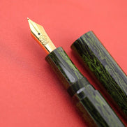 Eboya 方舟 HAKOBUNE M-Shape Standard Color Wakaba Hard Rubber 14K Gold Fountain Pen