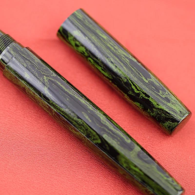 Eboya Shoumokuya Ark M-Shape Standard Color Wakaba Hard Rubber 14K Gold Fountain Pen