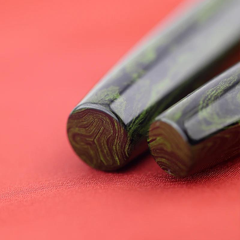 Eboya Shoumokuya Ark M-Shape Standard Color Wakaba Hard Rubber 14K Gold Fountain Pen