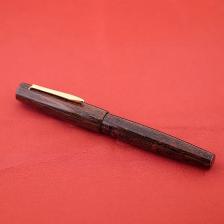 Eboya 棗 NATSUME M Standard Color Twilight Hard Rubber 14K Gold Fountain Pen