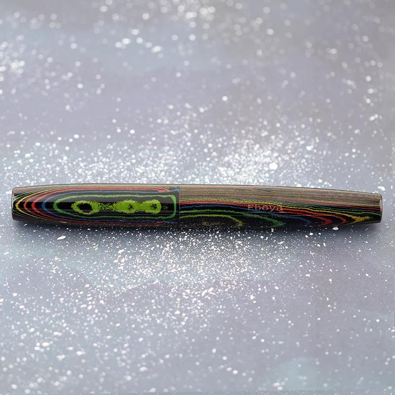 Eboya Shoumokuya Ark/Gaia/Mokute M/L Limited Color Aurora Hard Rubber 14K Gold Fountain Pen