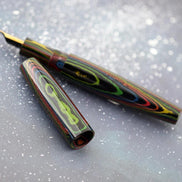Eboya 萌芽 HOUGA / 方舟 HAKOBUNE / 木笛 KOBUE M/L Limited Color Aurora Hard Rubber 14K Gold Fountain Pen