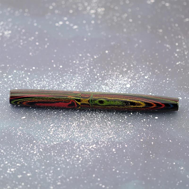 Eboya Shoumokuya Ark/Gaia/Mokute M/L Limited Color Aurora Hard Rubber 14K Gold Fountain Pen