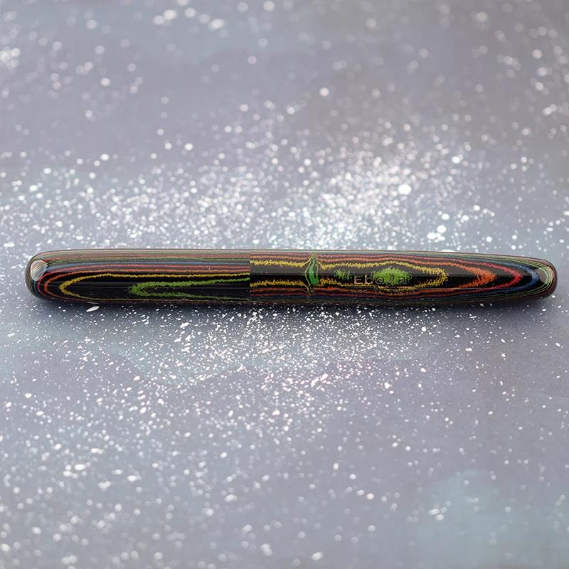 Eboya Shoumokuya Ark/Gaia/Mokute M/L Limited Color Aurora Hard Rubber 14K Gold Fountain Pen