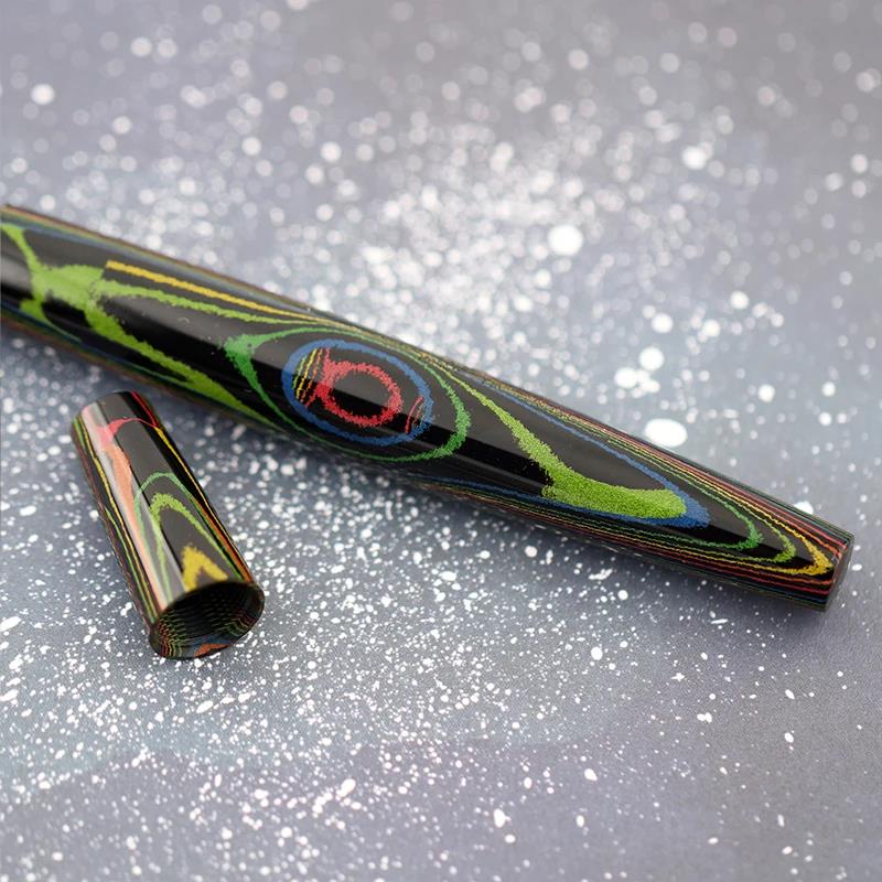 Eboya Shoumokuya Ark/Gaia/Mokute M/L Limited Color Aurora Hard Rubber 14K Gold Fountain Pen