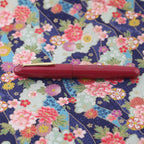 Eboya Shoumokuya Hoju L Limited Color Akane Hard Rubber 14K Gold Fountain Pen