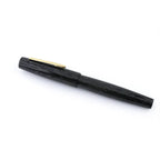 Eboya Shoumokuya Zao M Limited Color Fine Texture Black Hard Rubber 14K Gold Fountain Pen
