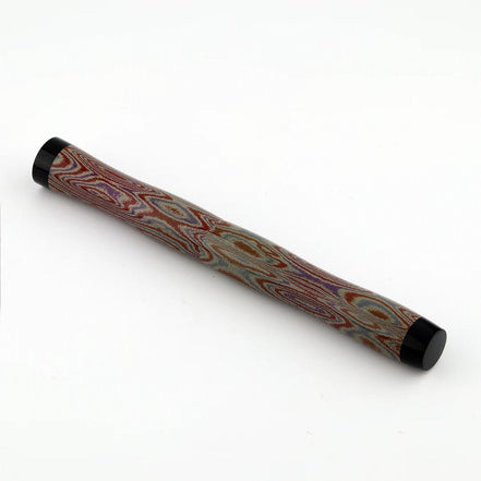 Eboya Shoumokuya NALU Limited Color Elegant Shade Red & Black Hard Rubber 14K Gold Fountain Pen
