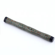 Eboya Emuya NALU Model - Exclusive Elegant Shade (Green & Black): Hard Rubber Fountain Pen with 14K Gold Nib