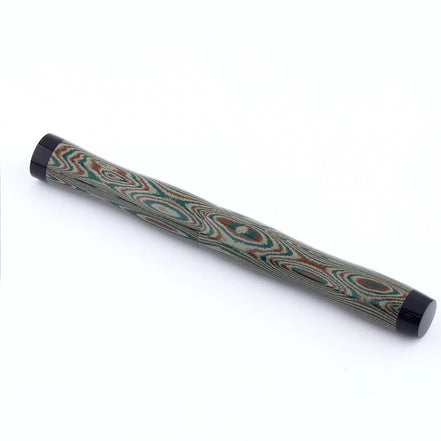 Eboya Emuya NALU Model - Exclusive Elegant Shade (Green & Black): Hard Rubber Fountain Pen with 14K Gold Nib