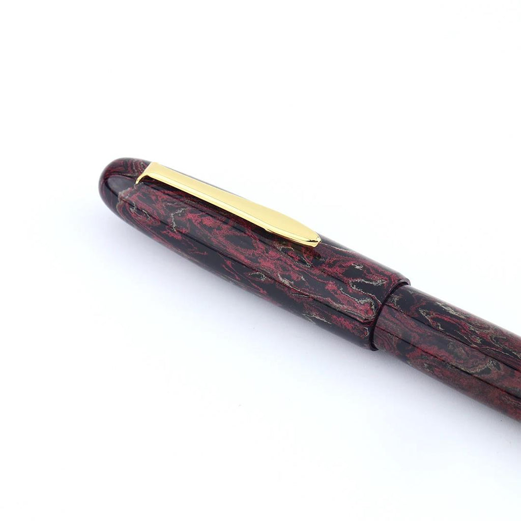 Eboya Emuya Hōju/Natsume Model - Exclusive Sakura Glow Shade: Hard Rubber Fountain Pen with 14K Gold Nib